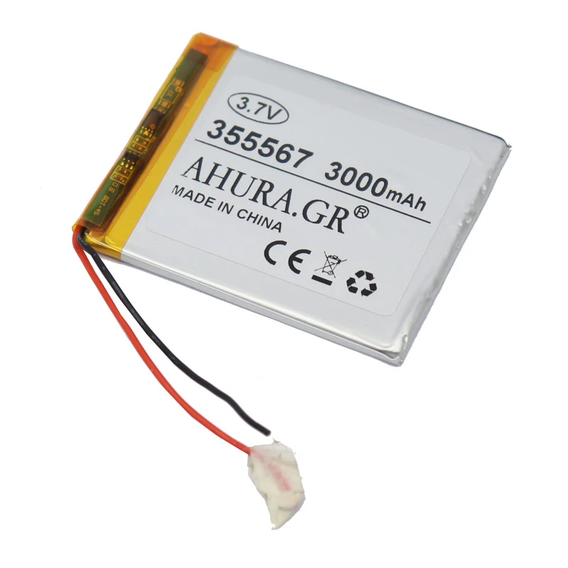 باتری لیتیوم 3000mAh 66*55*3mm 355567