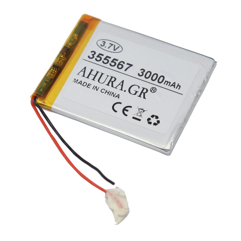 باتری لیتیوم 3000mAh 66*55*3mm 355567