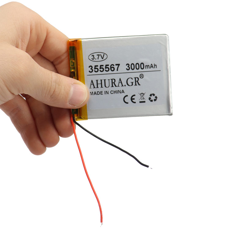باتری لیتیوم 3000mAh 66*55*3mm 355567
