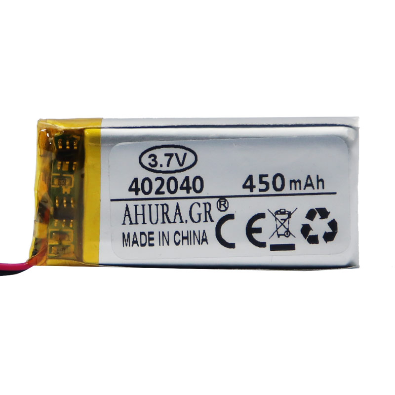 باتری لیتیوم 450mAh 40*19*5mm 402040