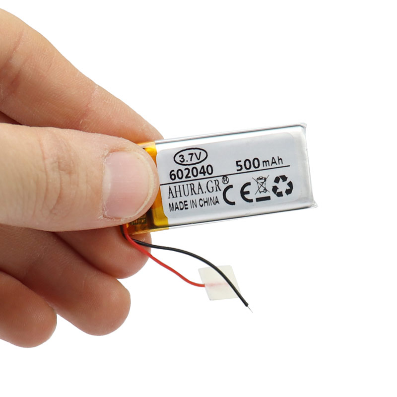 باتری لیتیوم 500mAh 20*19*6mm 602040