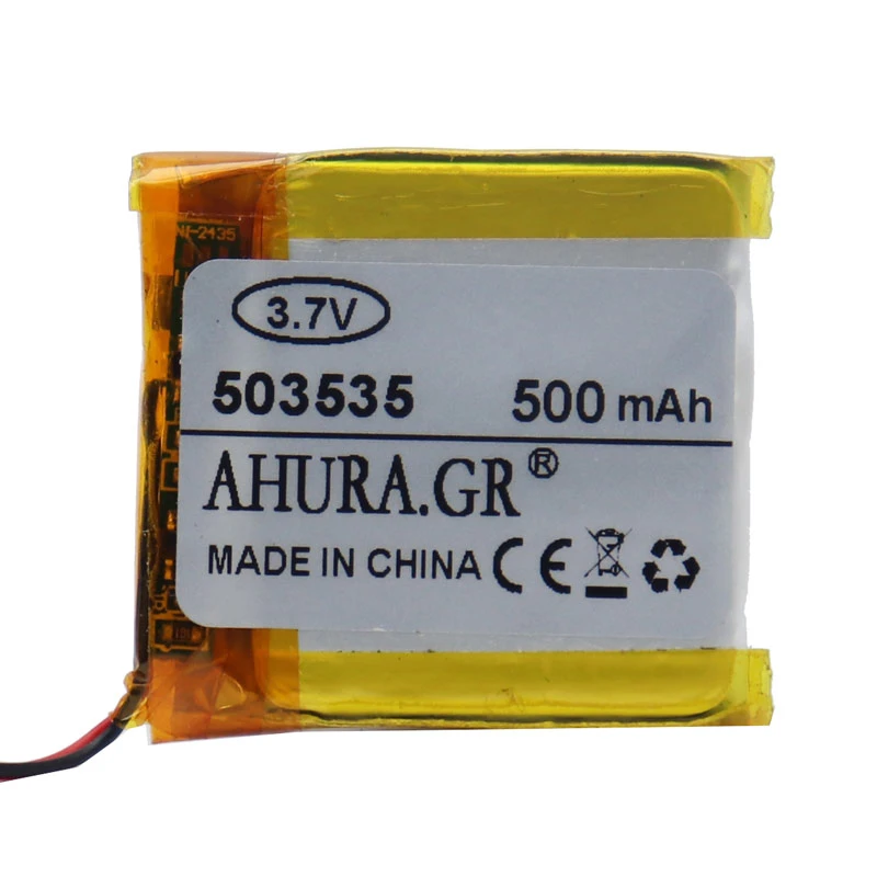 باتری لیتیوم 500mAh 31*31*4mm 503535