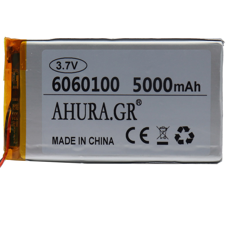 باتری لیتیوم 5000mAh 7*60*100mm 6060100