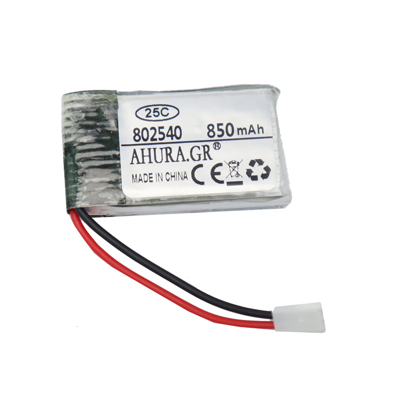 باتری لیتیوم 850mAh 40*24*8mm 802540