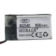 باتری لیتیوم 850mAh 40*24*8mm 802540