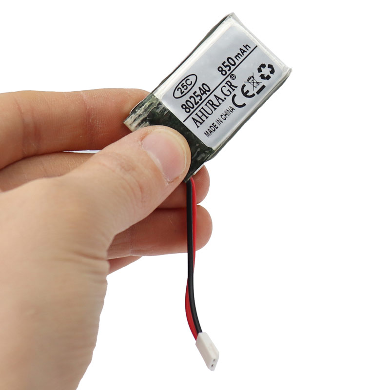 باتری لیتیوم 850mAh 40*24*8mm 802540