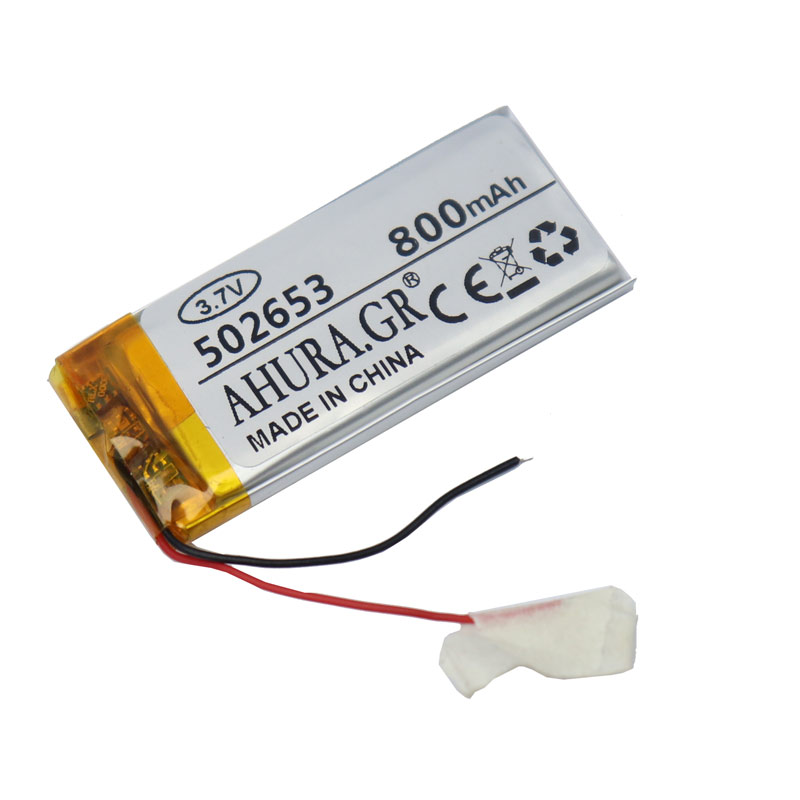باتری لیتیوم 800mAh 49*24*5mm 502653