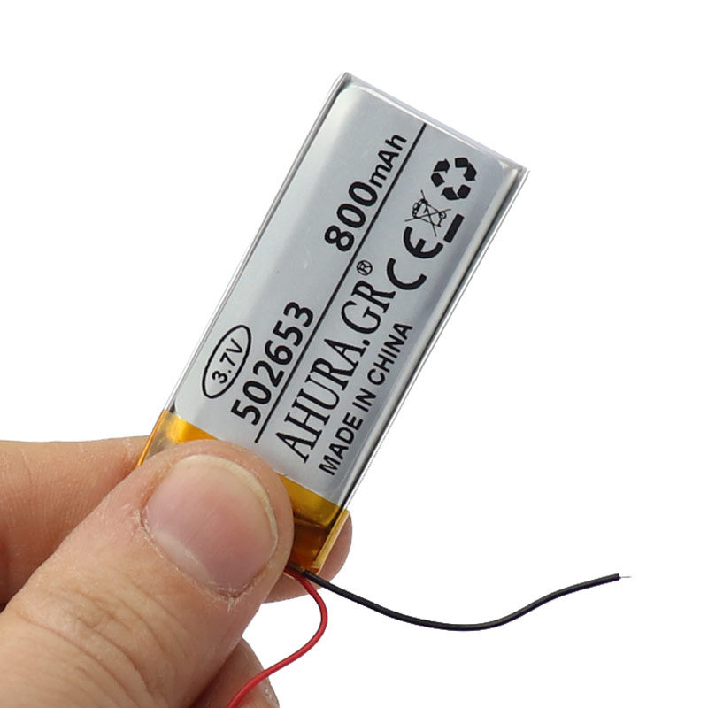 باتری لیتیوم 800mAh 49*24*5mm 502653