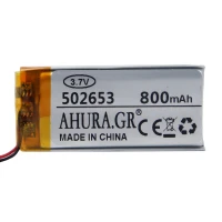 باتری لیتیوم 800mAh 49*24*5mm 502653