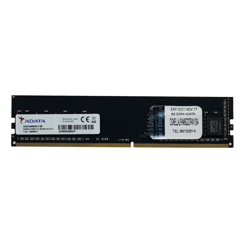 رم کامپیوتر ADATA VLP U-DIMM DDR4 8GB 2400MHz CL17 Single
