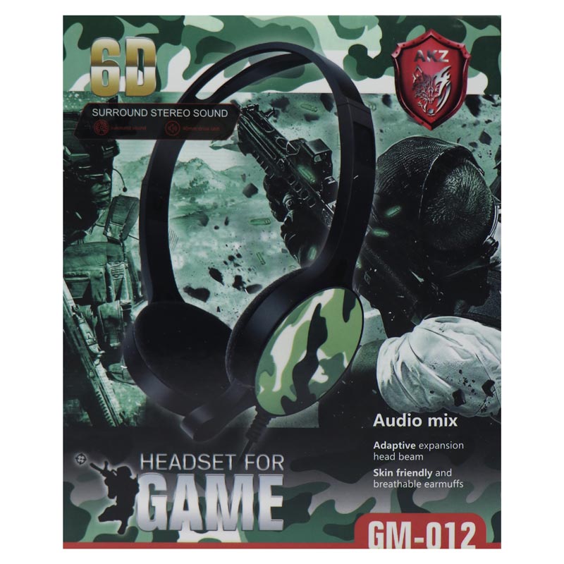 هدست گیمینگ سیم دار سادیتا SADATA AKZ GM-012