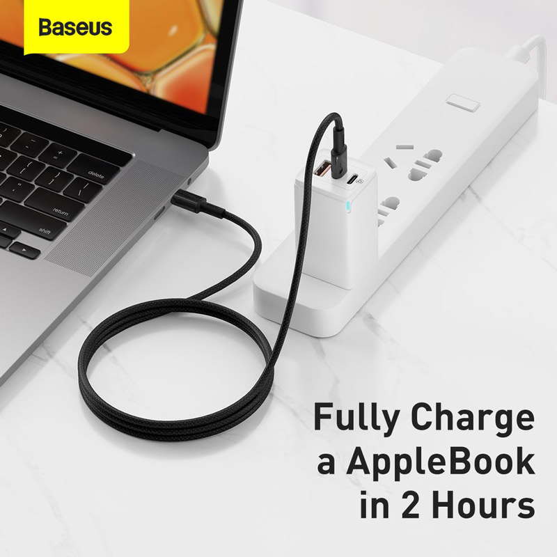 کابل تبدیل فست شارژ Baseus CATGD-A PD Type-C TO Type-C 2m