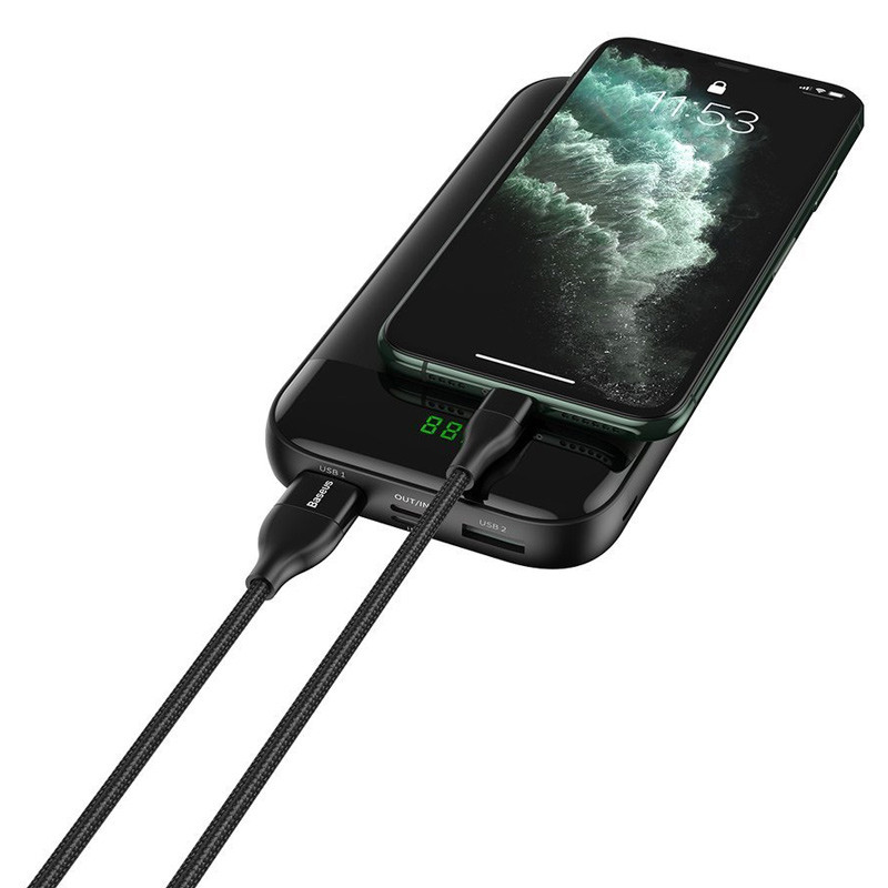 کابل تبدیل فست شارژ Baseus CATLYW USB / Type-C To Lightning PD 18W 1M