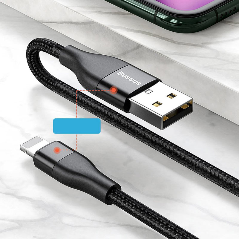 کابل تبدیل فست شارژ Baseus CATLYW USB / Type-C To Lightning PD 18W 1M