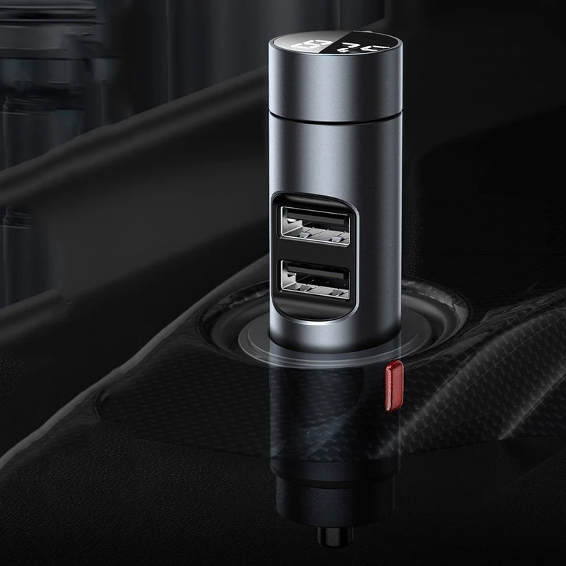 FM Player بلوتوثی و شارژر فندکی Baseus Energy Column CCNLZ-B0G