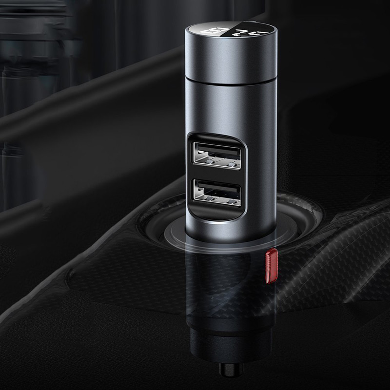 FM Player بلوتوثی و شارژر فندکی Baseus Energy Column CCNLZ-B0G
