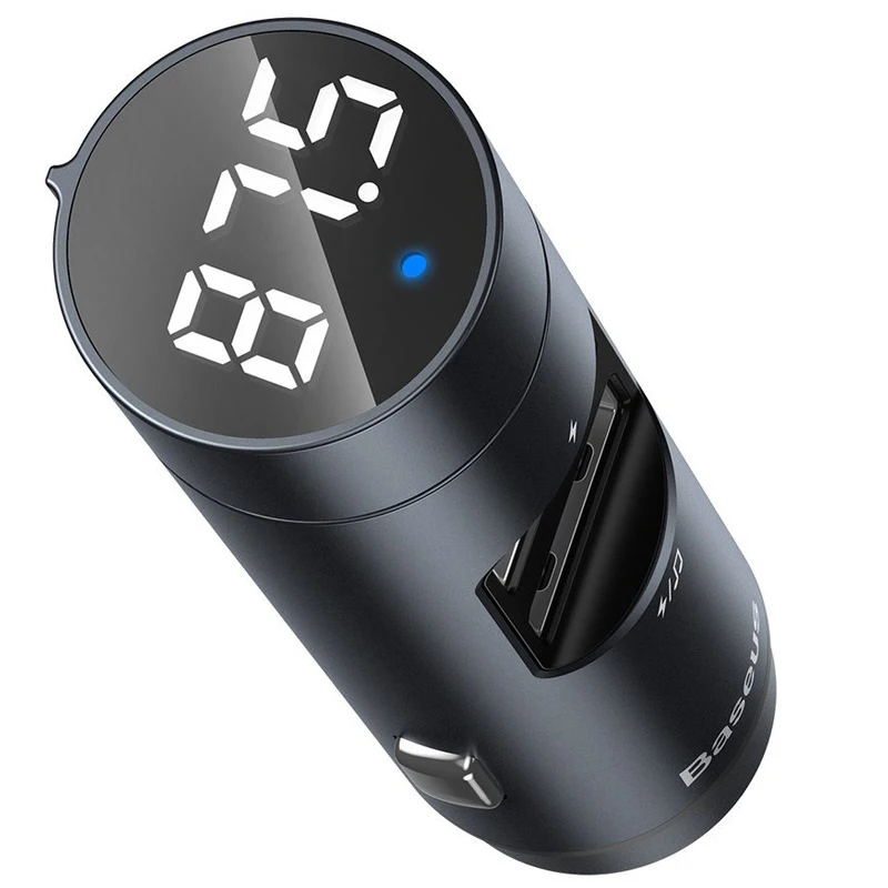 FM Player بلوتوثی و شارژر فندکی Baseus Energy Column CCNLZ-B0G