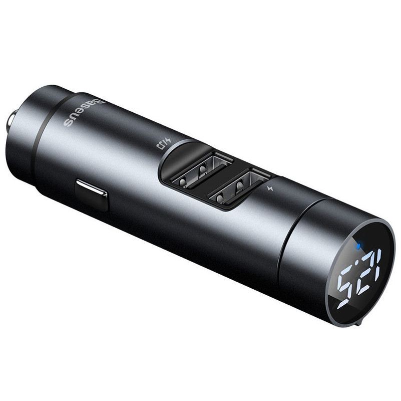 FM Player بلوتوثی و شارژر فندکی Baseus Energy Column CCNLZ-B0G