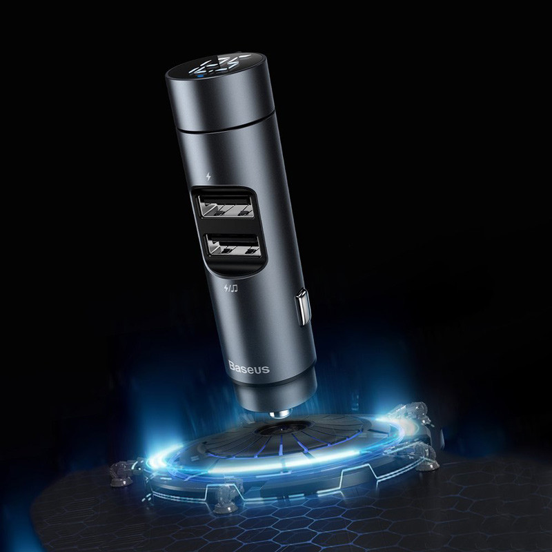 FM Player بلوتوثی و شارژر فندکی Baseus Energy Column CCNLZ-B0G