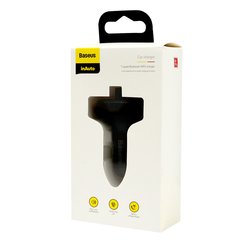 شارژر فندکی + FM Player بلوتوثی Baseus T-Typed CCALL-TM