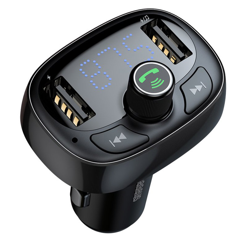 شارژر فندکی + FM Player بلوتوثی Baseus T-Typed CCALL-TM