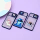 قاب آیفون iPhone X / XS طرح دار سرمه ای محافظ لنزدار کشویی