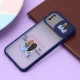 قاب آیفون iPhone X / XS طرح دار سرمه ای محافظ لنزدار کشویی