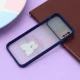 قاب آیفون iPhone X / XS طرح دار سرمه ای محافظ لنزدار کشویی