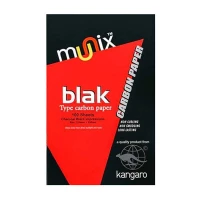 کاربن مشکی A4 کانگرو Kangaro Munix بسته 100 عددی