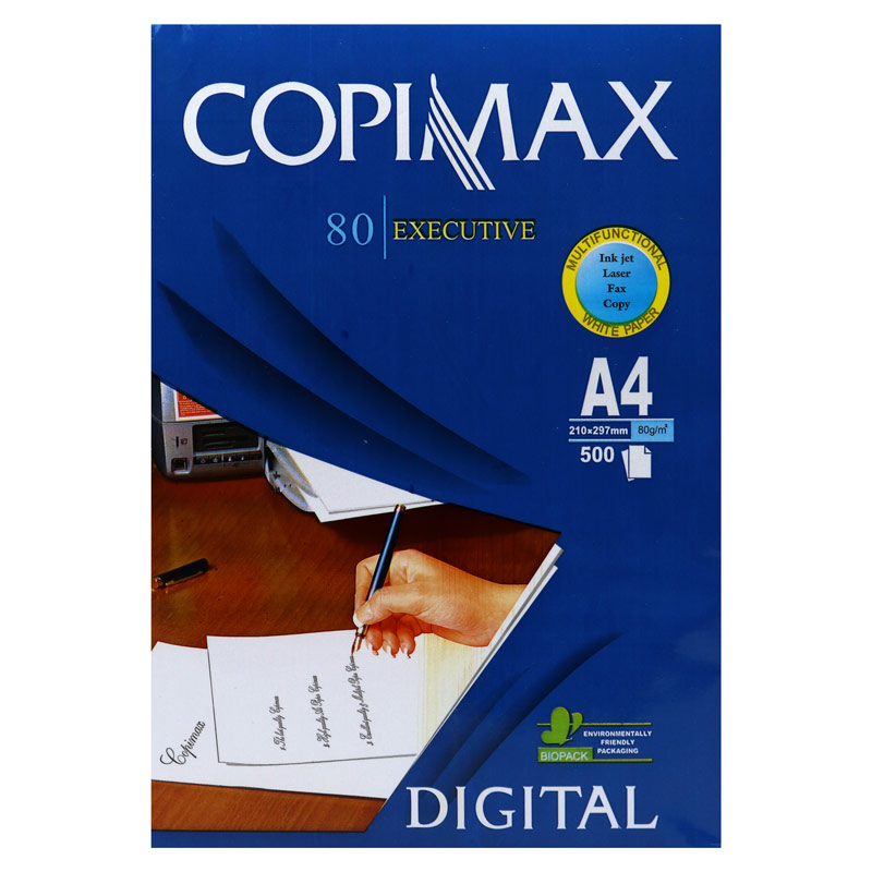 کاغذ A4 کپی مکس کیمیا کاغذ 80 گرم بسته 500 عددی