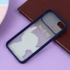 قاب آیفون iPhone 7 / 8 طرح دار سرمه ای محافظ لنزدار کشویی