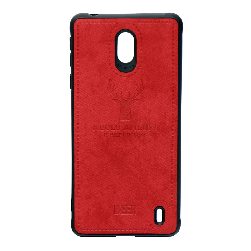 قاب چرمی طرح گوزن Nokia 1 Plus