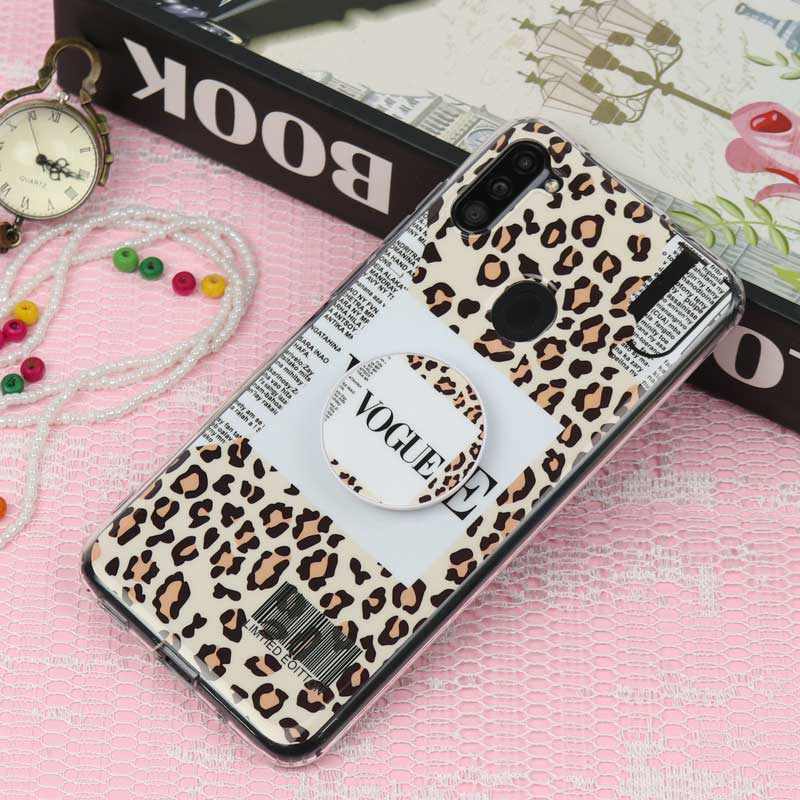 قاب سوپر IMD دور شفاف VOGUE پاپ سوکت دار Samsung A11