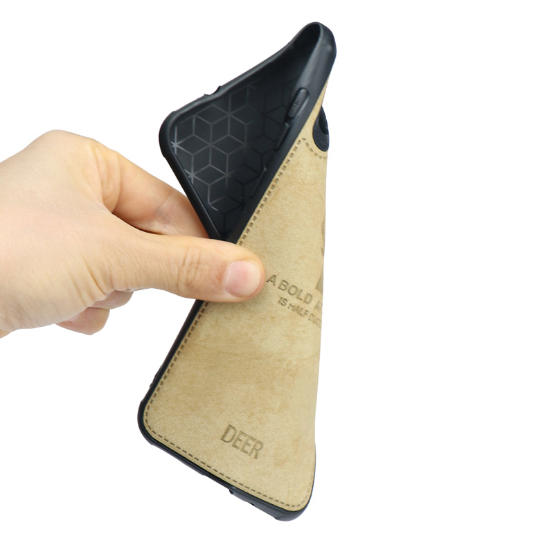 قاب چرمی محافظ لنزدار طرح گوزن Samsung Galaxy A11