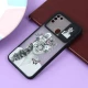 قاب سامسونگ Galaxy A11 / M11 طرح دار مشکی محافظ لنزدار کشویی