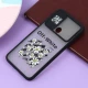 قاب سامسونگ Galaxy A11 / M11 طرح دار مشکی محافظ لنزدار کشویی