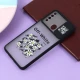 قاب سامسونگ Galaxy A20s طرح دار مشکی محافظ لنزدار کشویی