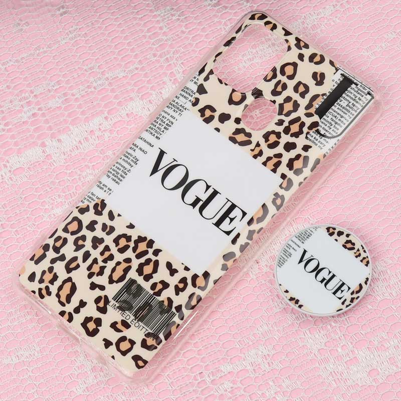 قاب سوپر IMD دور شفاف VOGUE پاپ سوکت دار Samsung A21s
