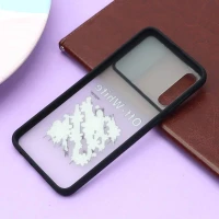 قاب سامسونگ Galaxy A30s / A50s طرح دار مشکی محافظ لنزدار کشویی