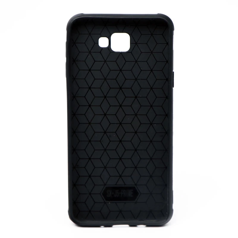 قاب چرمی سامسونگ Galaxy J5 Prime طرح گوزن محافظ لنزدار زرشکی