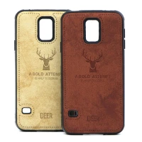 قاب چرمی طرح گوزن Samsung Galaxy S5