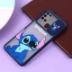 قاب سامسونگ Galaxy A21s طرح دار سرمه ای محافظ لنزدار کشویی