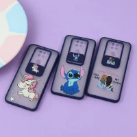 قاب محافظ لنز دار کشویی طرحدار سرمه ای Xiaomi Redmi Note 9