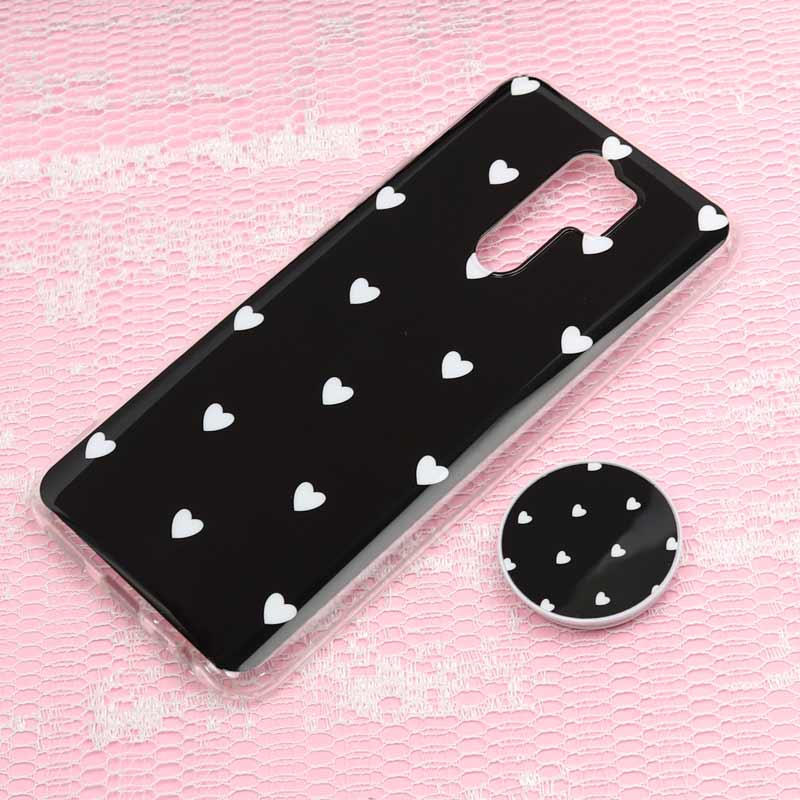 قاب سوپر IMD دور شفاف پاپ سوکت دار Xiaomi Redmi 9 قلبی