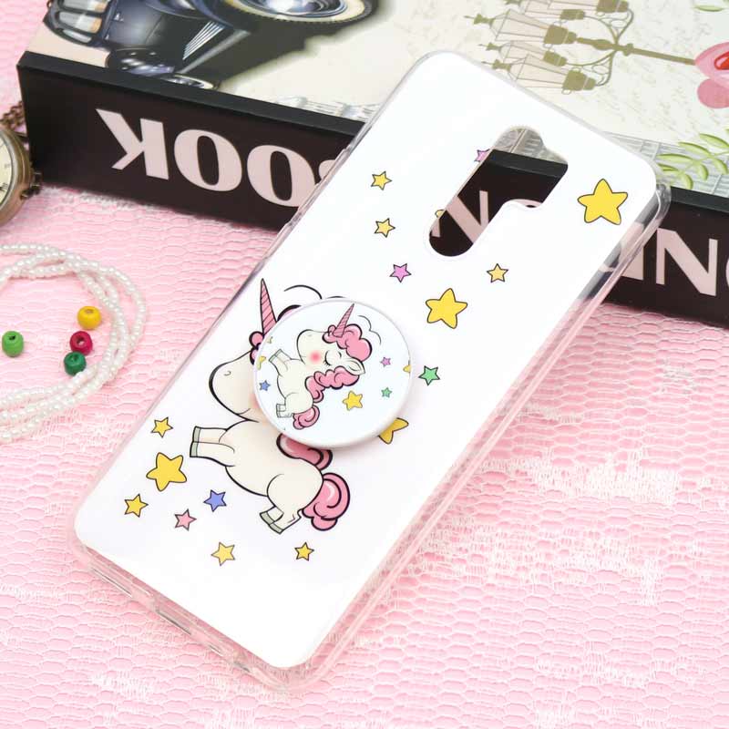 قاب سوپر IMD دور شفاف پاپ سوکت دار Xiaomi Redmi 9 یونیکورن