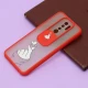 قاب محافظ لنز دار کشویی طرحدار قرمز Xiaomi Redmi 9