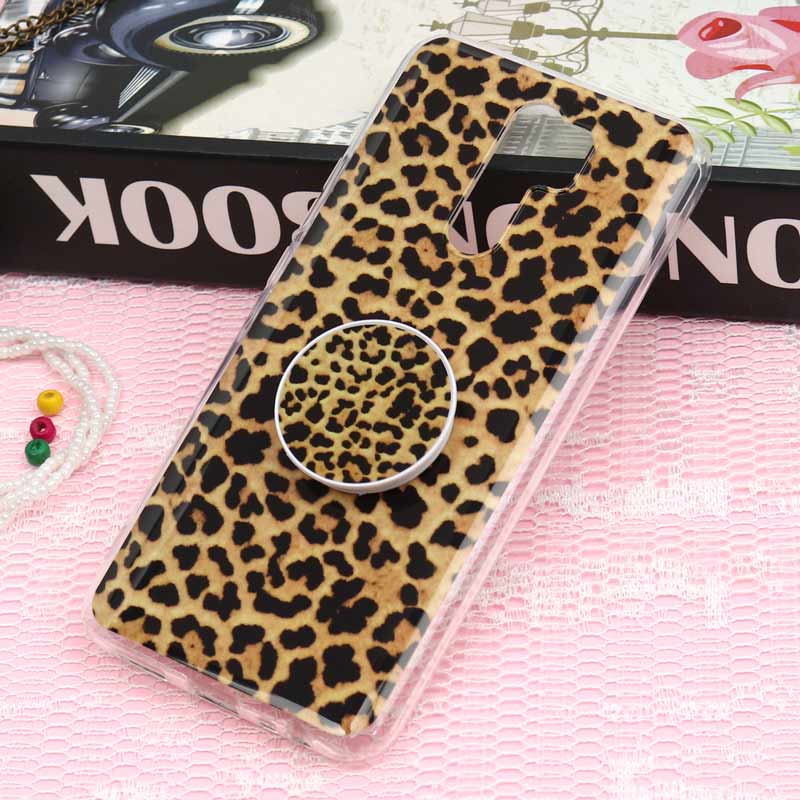 قاب سوپر IMD دور شفاف پاپ سوکت دار Xiaomi Redmi 9 پلنگی