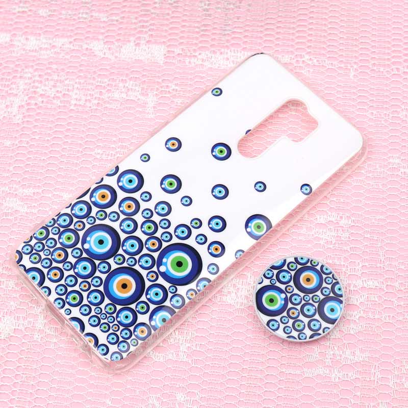 قاب سوپر IMD دور شفاف پاپ سوکت دار Xiaomi Redmi 9 چشم نظر