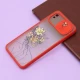 قاب محافظ لنز دار کشویی طرحدار قرمز Xiaomi Redmi 9A