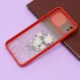 قاب محافظ لنز دار کشویی طرحدار قرمز Xiaomi Redmi 9A